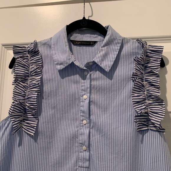 Zara Ruffled Blouse (Small) - Picture 3 of 4